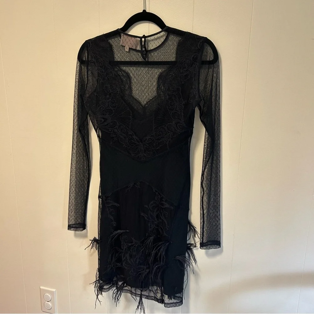 Cinq a Sept Amabella Embroidered Cocktail Dress With Slip - Picture 2 of 15